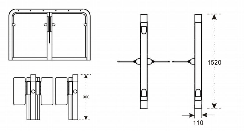 LM-Q2-S(D) High-end Swing Gate