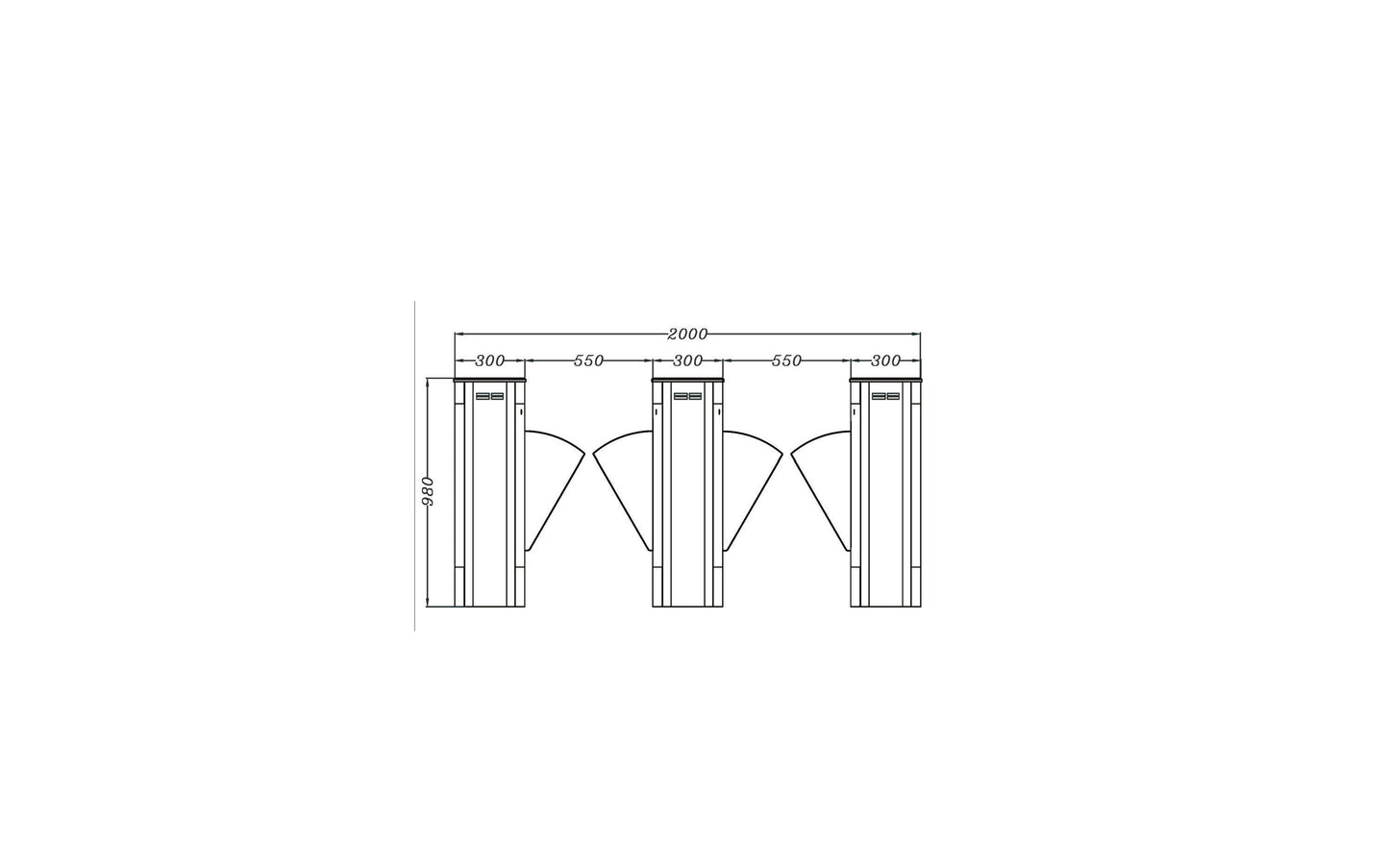 LM-W2-S(D) Luxurious Oval Flap Gate