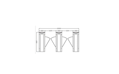 LM-W2-S(D) Luxurious Oval Flap Gate
